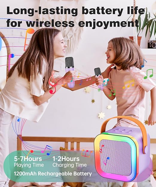 Mini Karaoke Machine Speaker for Kids Adults