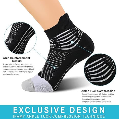 IRAMY Compression Ankle Support Socks Women